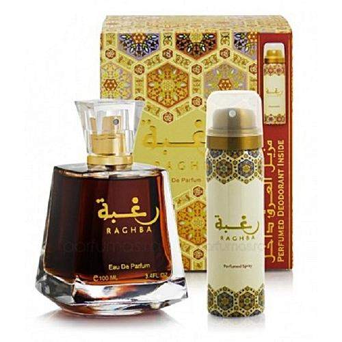 Raghba perfume 100ML + Deodorant For Men and Women